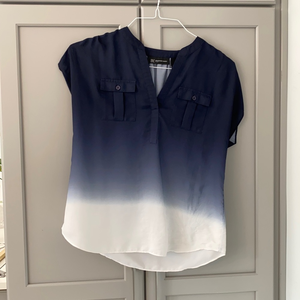 INC ombré blouse size small